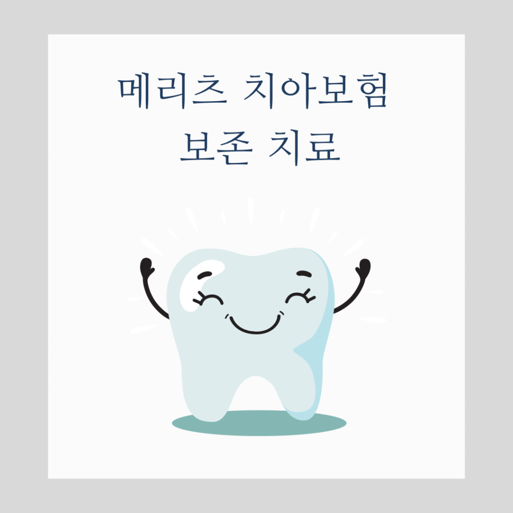 메리츠-치아보험-보존치료