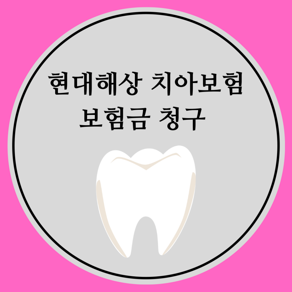 현대해상-치아보험-보험금-청구