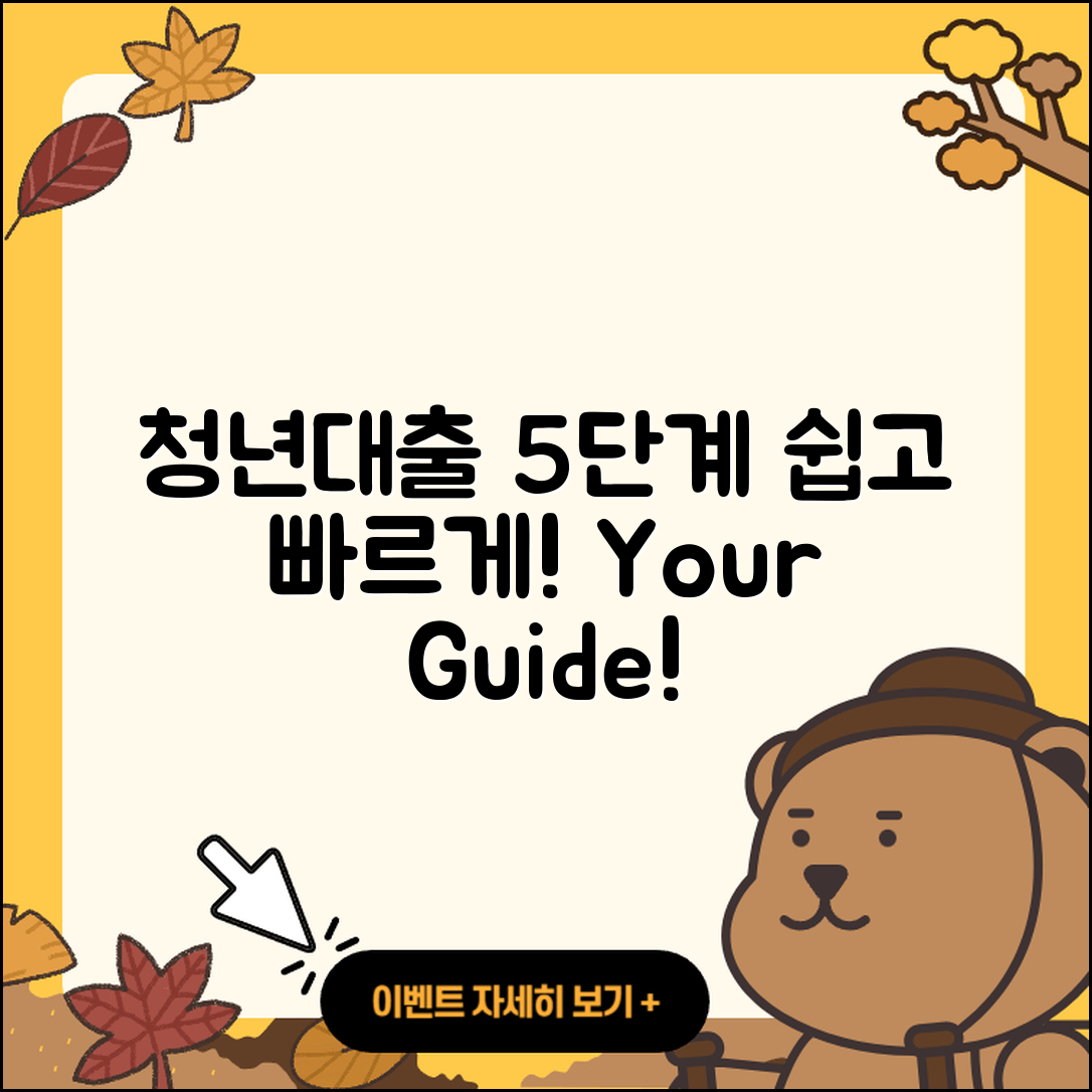 청년대출 절차 쉽게 이해하는 5단계